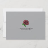 アフリカ系アメリカ人のプリンスの誕生日 招待状 (裏面)