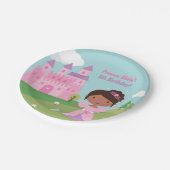 アフリカ系アメリカ人のプリンセスの誕生会のプレート ペーパープレート (アングル)