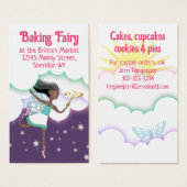 アフリカ系アメリカ人のベーカー職人シェフ魔法妖精 (正面&裏面)