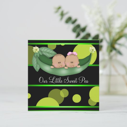 アフリカ系アメリカ人のポッドに入ったエンドウ豆のジェンダーが明らかになる 招待状 (スタンド正面)