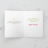 アフリカ系アメリカ人のマドンナと子供のクリスマスカード 招待状 (内部)