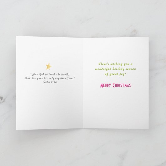 アフリカ系アメリカ人のマドンナと子供のクリスマスカード 招待状 (内部)