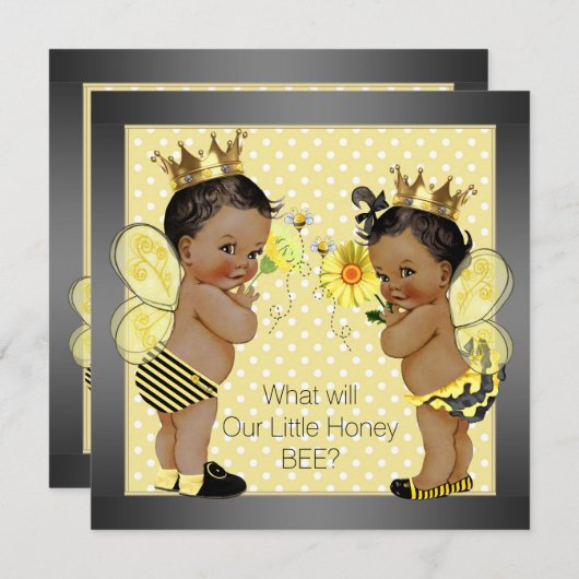 アフリカ系アメリカ人のミツバチによる性差別 招待状 (正面/裏面)