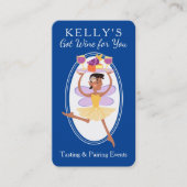 アフリカ系アメリカ人のワインテイストフェアリーケータリング 名刺 (正面)