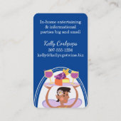 アフリカ系アメリカ人のワインテイストフェアリーケータリング 名刺 (裏面)