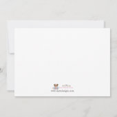 アフリカ系アメリカ人の中立ベビーシャワー招待状 招待状 (裏面)