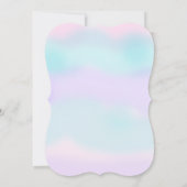 アフリカ系アメリカ人の人魚のヴィンテージのベビーシャワー 招待状 (裏面)