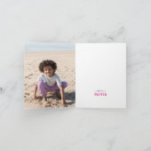 アフリカ系アメリカ人の人魚の誕生日 | フォト サンキューカード (内部)