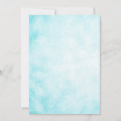 アフリカ系アメリカ人の人魚の赤ちゃんグリッターの尾 招待状 (裏面)