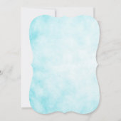 アフリカ系アメリカ人の人魚の赤ちゃんグリッターの尾 招待状 (裏面)