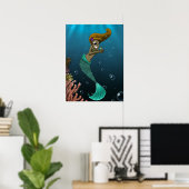 アフリカ系アメリカ人の人魚 ポスター (ホームオフィス)