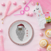 アフリカ系アメリカ人の伝統的なサンタクロース ペーパープレート (パーティー)