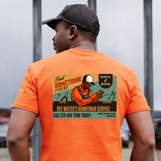 アフリカ系アメリカ人の便利屋の販促用カスタマイズグッズ Tシャツ