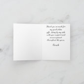 アフリカ系アメリカ人の卒業時折サンキューカード サンキューカード (内部)