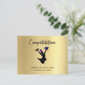 アフリカ系アメリカ人の卒業生が日付を保存 案内ポストカード (スタンド正面)