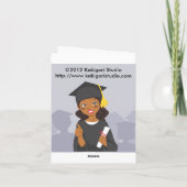 アフリカ系アメリカ人の卒業生 カード (裏面)