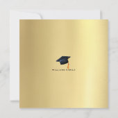 アフリカ系アメリカ人の大学院金ゴールド 案内状 (裏面)