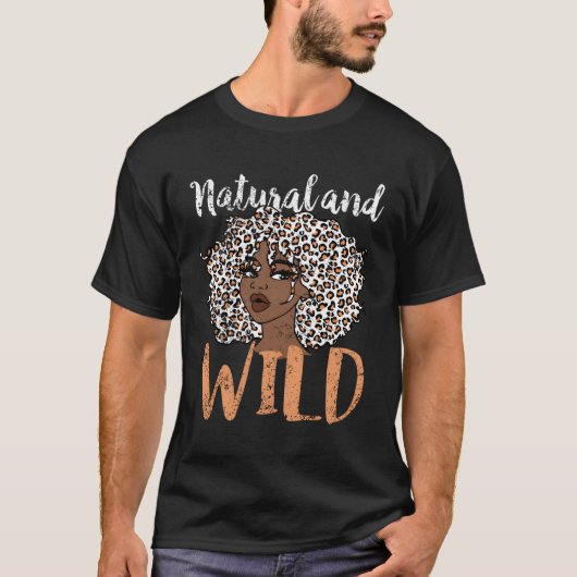 アフリカ系アメリカ人の天然および野生 Tシャツ (正面)