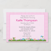 アフリカ系アメリカ人の女の子の赤ちゃんのシャワー招待状 招待状 (裏面)