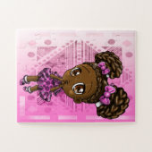 アフリカ系アメリカ人の女の子 ジグソーパズル (横)