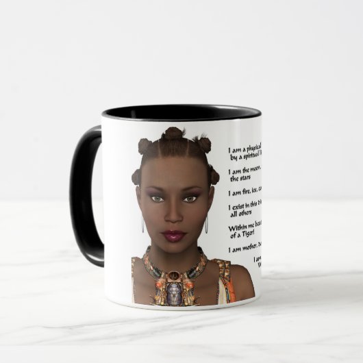 アフリカ系アメリカ人の女性のプライド マグカップ (正面左)