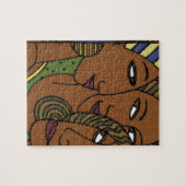 アフリカ系アメリカ人の女性の姉妹の友人 ジグソーパズル (横)