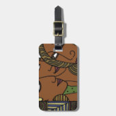 アフリカ系アメリカ人の女性の姉妹の友人 ラゲッジタグ (正面縦)