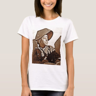 アフリカ系アメリカ人の女性の愛国者 Tシャツ
