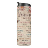 アフリカ系アメリカ人の女性を元気づける タンブラー (回転右)