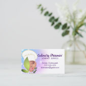 アフリカ系アメリカ人の女性ハーブケータリング 名刺 (スタンド正面)