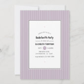 アフリカ系アメリカ人の女性バチェロレッテ 招待状 (裏面)