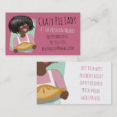 アフリカ系アメリカ人の女性パイパン屋のベーキング 名刺 (正面/裏面)