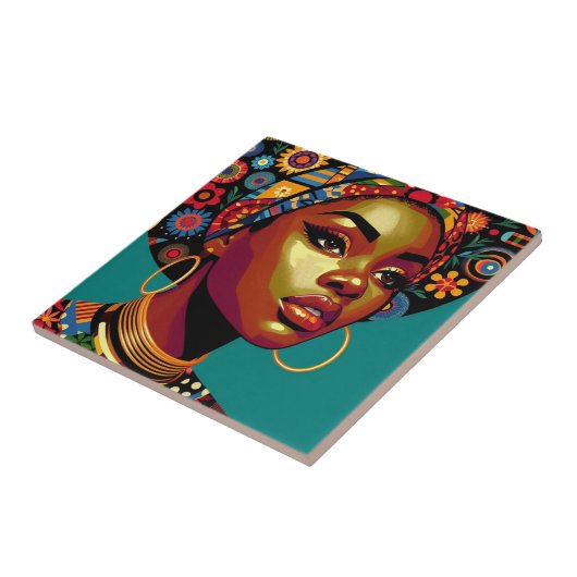 アフリカ系アメリカ人の女性芸術 タイル (側面)