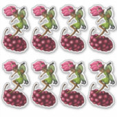 アフリカ系アメリカ人の妖精とブドウ シール (正面)