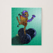 アフリカ系アメリカ人の妖精とブルーベリー ジグソーパズル (縦)