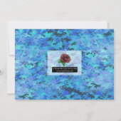 アフリカ系アメリカ人の妖精の木の上で誕生日パーティー 招待状 (裏面)