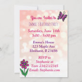 アフリカ系アメリカ人の妖精の誕生日 招待状 (裏面)