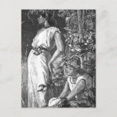 アフリカ系アメリカ人の妖精(ブライダルシャワー) インビテーションポストカード (正面)