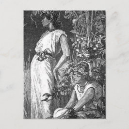 アフリカ系アメリカ人の妖精(ブライダルシャワー) インビテーションポストカード