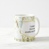 アフリカ系アメリカ人の守護天使の窓で引用文 コーヒーマグカップ (正面右)