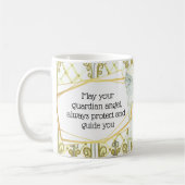 アフリカ系アメリカ人の守護天使の窓で引用文 コーヒーマグカップ (左)