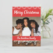 アフリカ系アメリカ人の家族の肖像　ホリデーカード シーズンカード (スタンド正面)