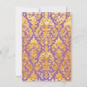 アフリカ系アメリカ人の小さな人魚の赤ちゃんシャワー 招待状 (裏面)