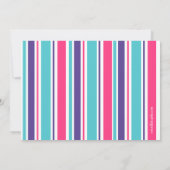 アフリカ系アメリカ人の小さな女の子の誕生会 招待状 (裏面)