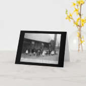 アフリカ系アメリカ人の小学校は1900年をからかいます カード (黄色い花)