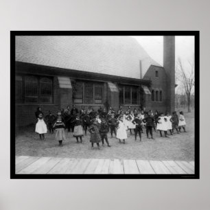 アフリカ系アメリカ人の小学校は1900年をからかいます ポスター