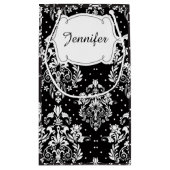 アフリカ系アメリカ人の少女に感謝 スモールペーパーバッグ (裏面)