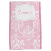 アフリカ系アメリカ人の少女に感謝 ミディアムペーパーバッグ (裏面)