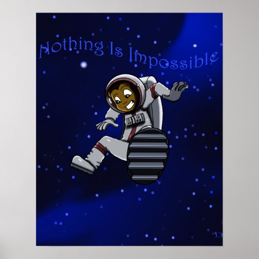 アフリカ系アメリカ人の少年宇宙飛行士 ポスター (正面)