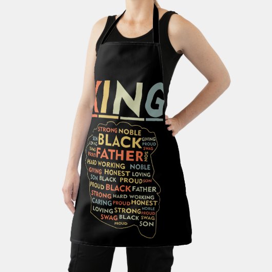 アフリカ系アメリカ人の強い黒い王 エプロン (インサイチュ)